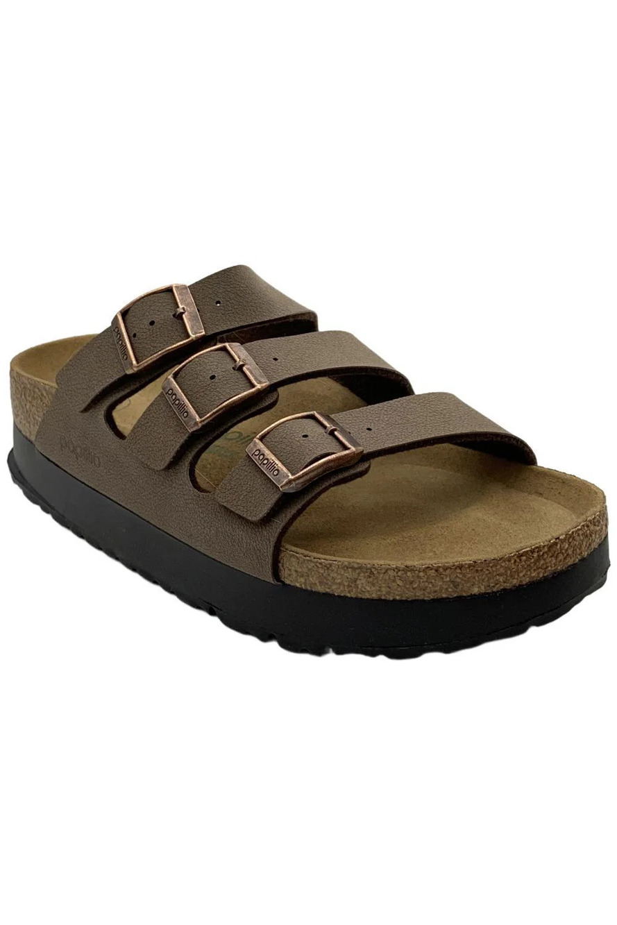 Papillio by Birkenstock Women's Florida Birko-Flor Sandal Mocha - Narrow